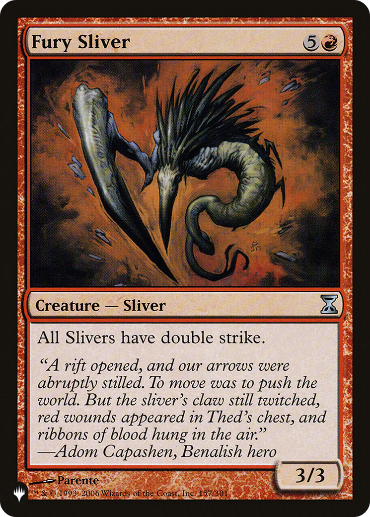 Fury Sliver [The List Reprints] | Anubis Games and Hobby