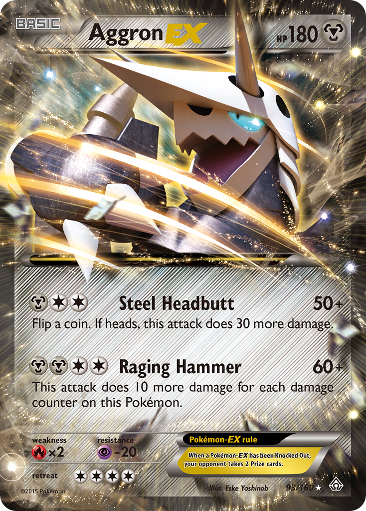 Aggron EX (93/160) [XY: Primal Clash] | Anubis Games and Hobby