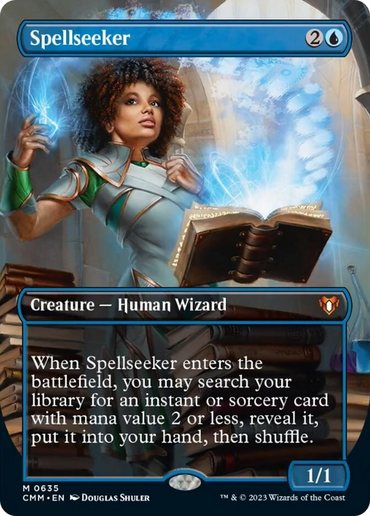 Spellseeker (Borderless Alternate Art) [Commander Masters] | Anubis Games and Hobby