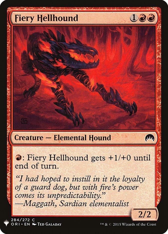 Fiery Hellhound [Mystery Booster] | Anubis Games and Hobby