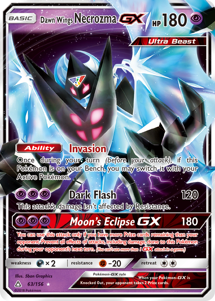 Dawn Wings Necrozma GX (63/156) [Sun & Moon: Ultra Prism] | Anubis Games and Hobby