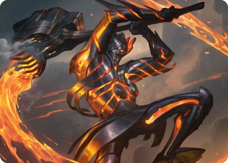 Forgehammer Centurion Art Card [Phyrexia: All Will Be One Art Series] | Anubis Games and Hobby