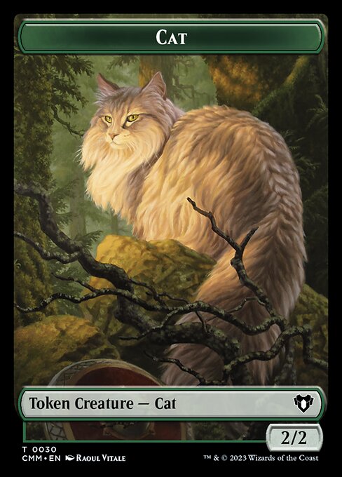 Eldrazi // Cat (0030) Double-Sided Token [Commander Masters Tokens] | Anubis Games and Hobby