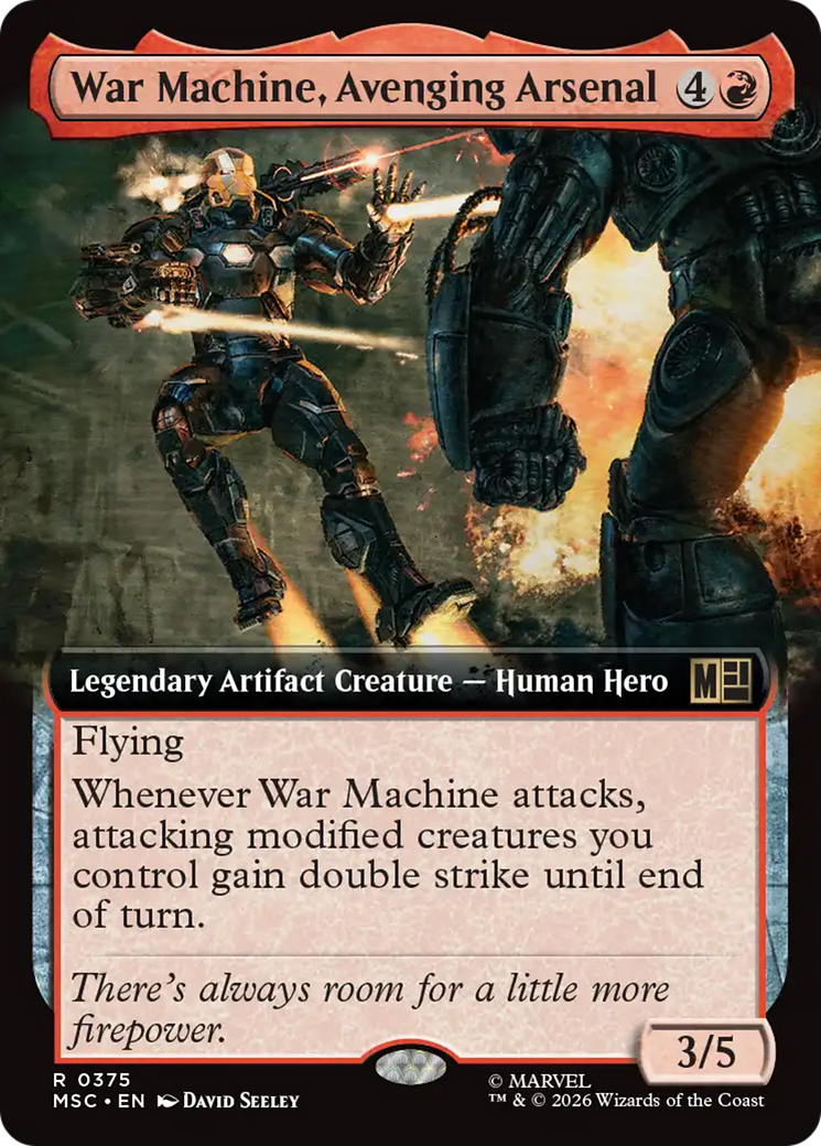 War Machine, Avenging Arsenal (Extended Art) [Marvel Super Heroes Commander] | Anubis Games and Hobby