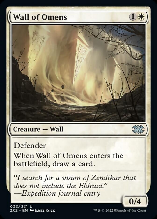 Wall of Omens [Double Masters 2022] | Anubis Games and Hobby