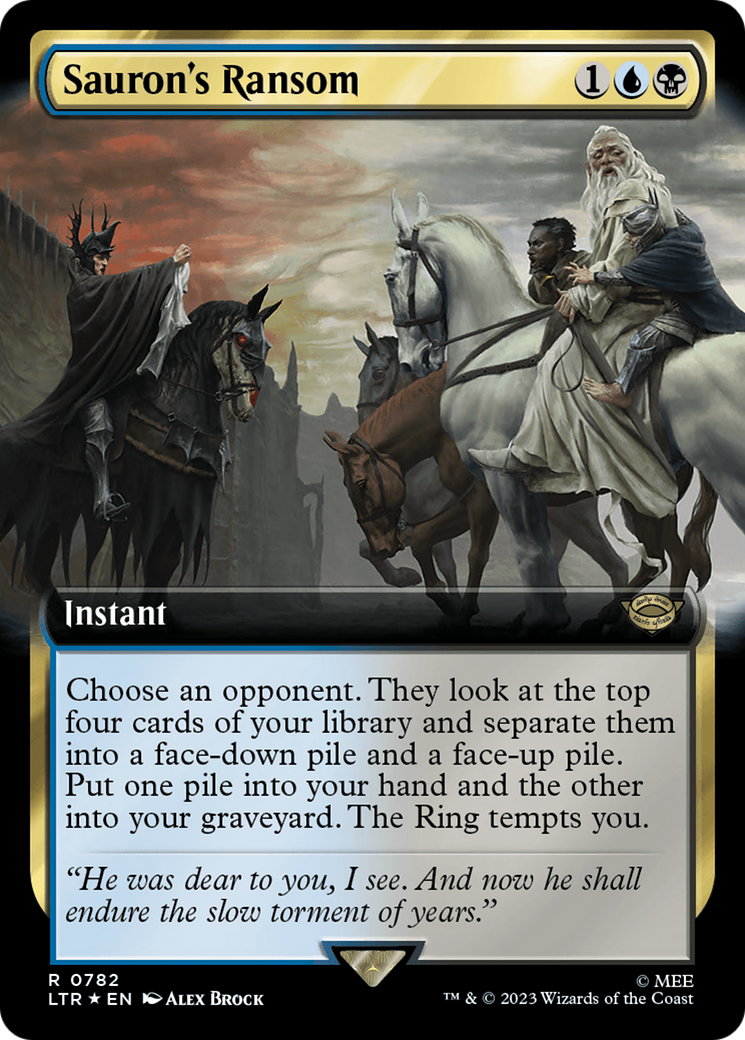 Sauron's Ransom (Extended Art) (Surge Foil) [The Lord of the Rings: Tales of Middle-Earth] | Anubis Games and Hobby