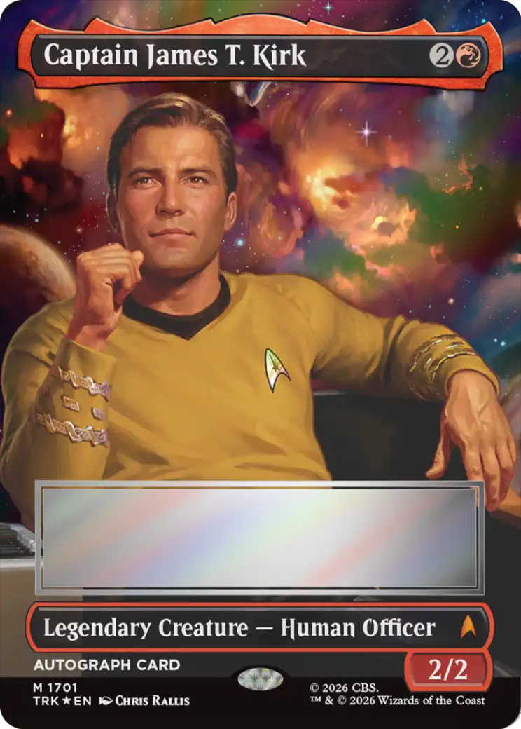 Captain James T. Kirk (Borderless) (Signed) [Star Trek] | Anubis Games and Hobby
