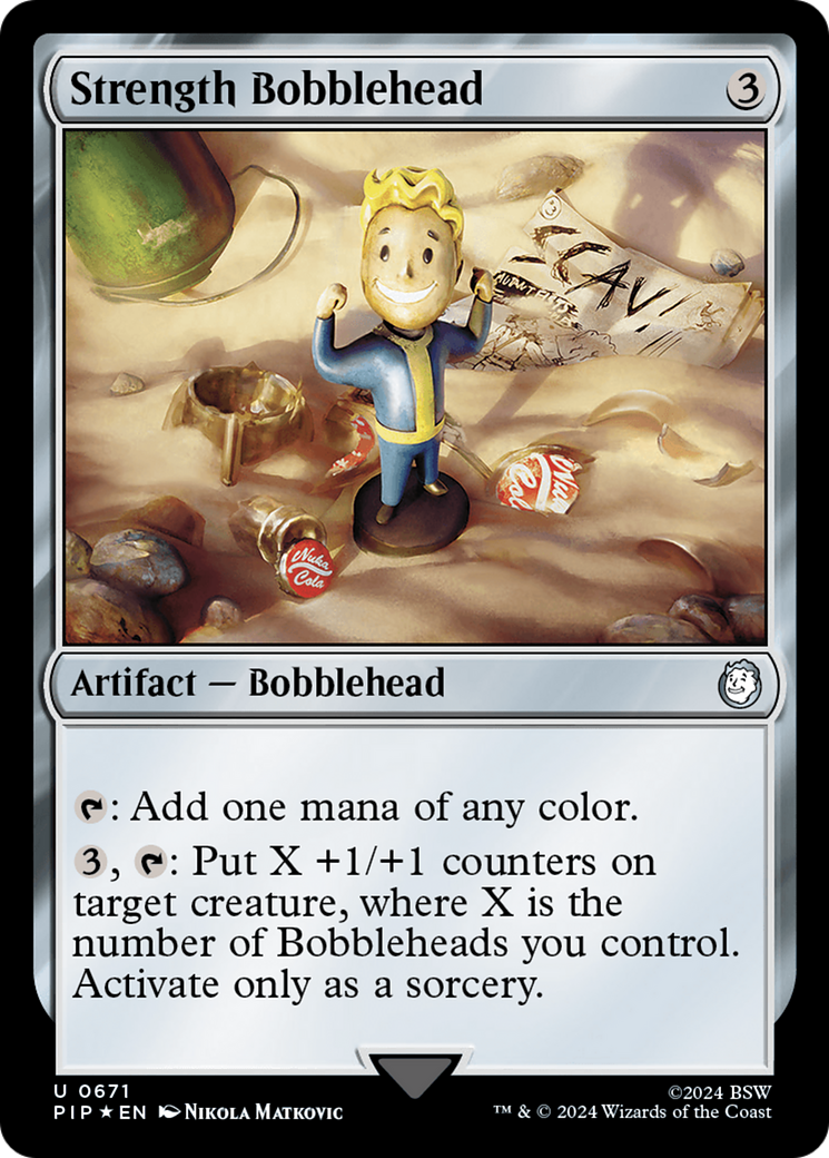 Strength Bobblehead (Surge Foil) [Fallout] | Anubis Games and Hobby