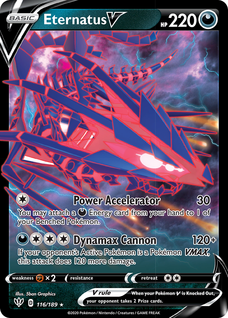 Eternatus V (116/189) [Sword & Shield: Darkness Ablaze] | Anubis Games and Hobby