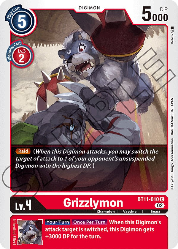 Grizzlymon [BT11-010] [Dimensional Phase] | Anubis Games and Hobby