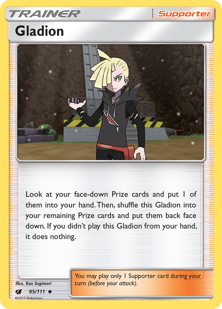 Gladion (95/111) [Sun & Moon: Crimson Invasion] | Anubis Games and Hobby