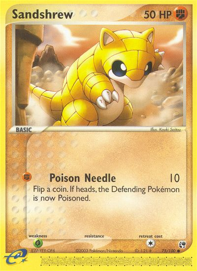 Sandshrew (75/100) [EX: Sandstorm] | Anubis Games and Hobby
