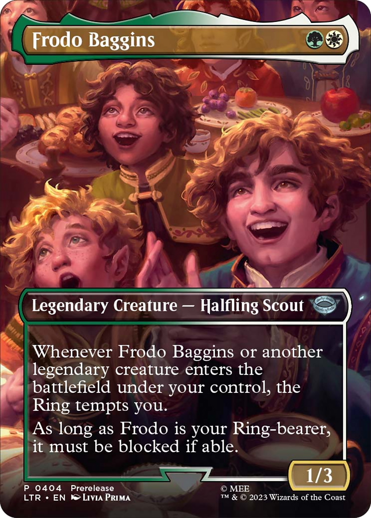 Frodo Baggins (Borderless Alternate Art) [The Lord of the Rings: Tales of Middle-Earth] | Anubis Games and Hobby