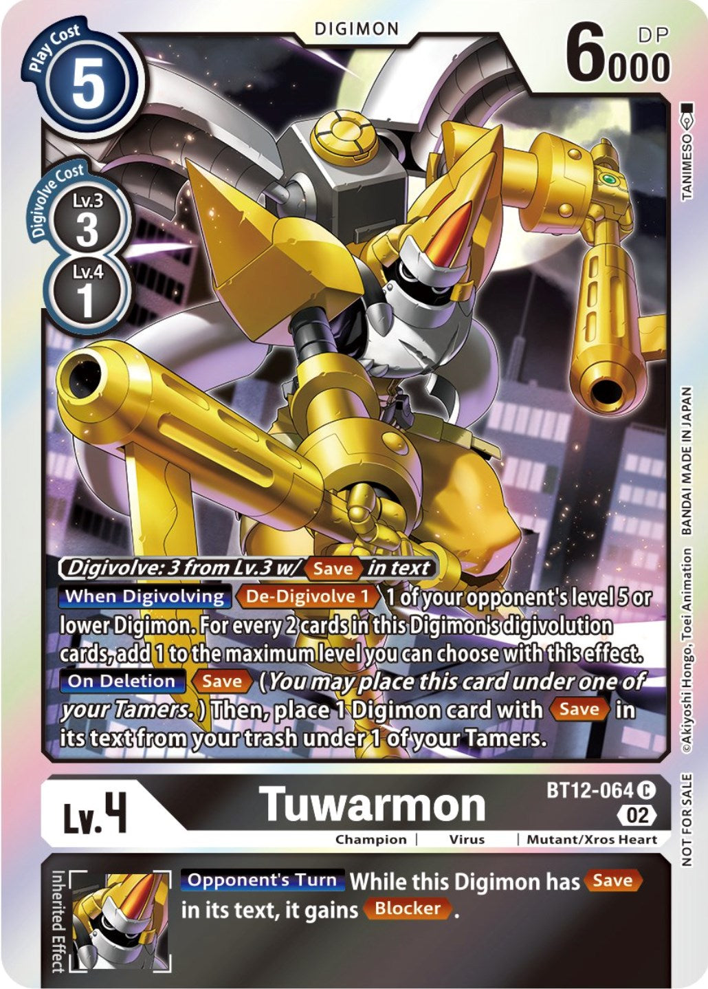 Tuwarmon [BT12-064] (Box Topper) [Across Time] | Anubis Games and Hobby