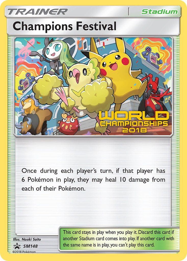 Champions Festival (SM148) (2018 Top Quarter Finalist) [Sun & Moon: Black Star Promos] | Anubis Games and Hobby