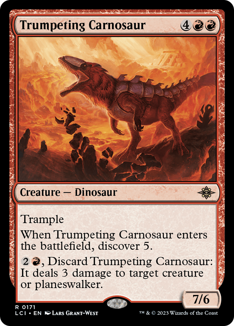 Trumpeting Carnosaur [The Lost Caverns of Ixalan] | Anubis Games and Hobby