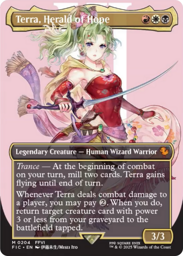 Terra, Herald of Hope (Borderless) [FINAL FANTASY Commander] | Anubis Games and Hobby