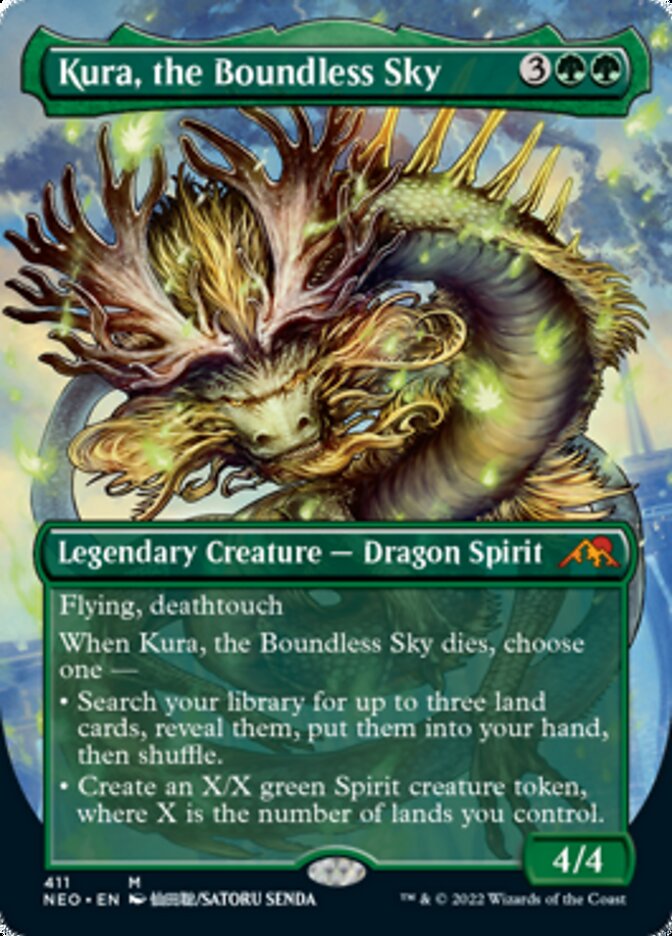 Kura, the Boundless Sky (Borderless Alternate Art) [Kamigawa: Neon Dynasty] | Anubis Games and Hobby