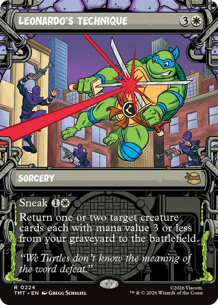 Leonardo's Technique (Showcase) [Teenage Mutant Ninja Turtles] | Anubis Games and Hobby