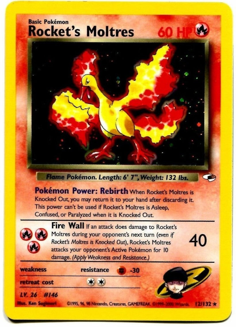 Rocket's Moltres (12/132) [Gym Heroes Unlimited] | Anubis Games and Hobby