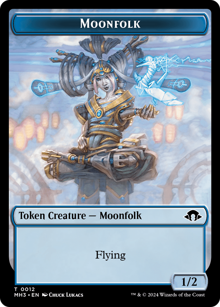 Eldrazi Spawn // Moonfolk Double-Sided Token [Modern Horizons 3 Tokens] | Anubis Games and Hobby