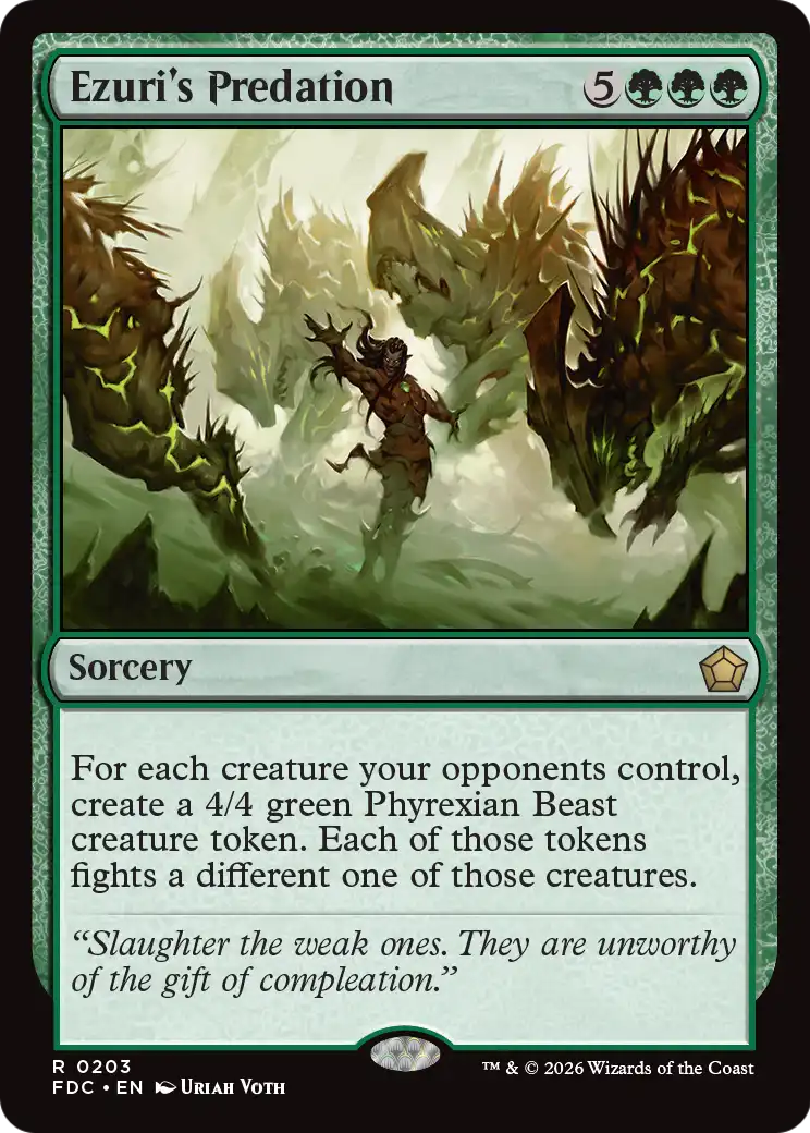 Ezuri's Predation [Foundations Commander] | Anubis Games and Hobby