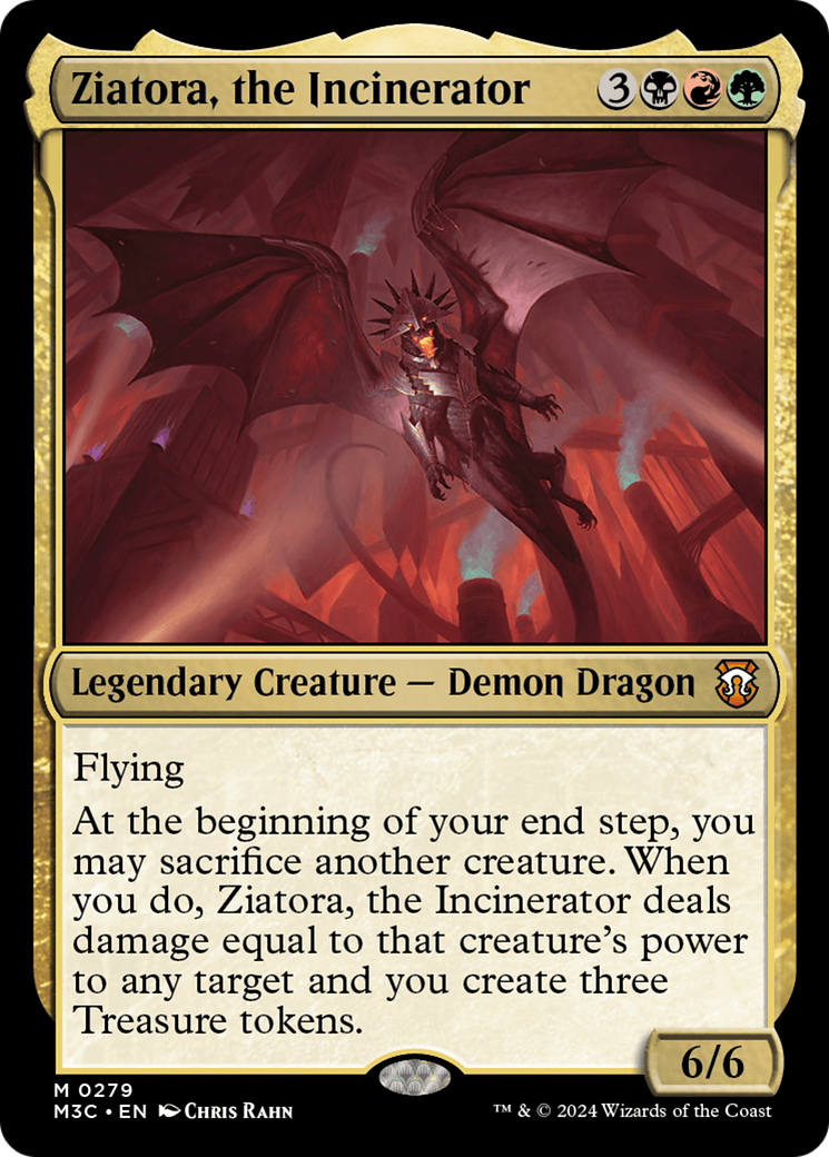 Ziatora, the Incinerator (Ripple Foil) [Modern Horizons 3 Commander] | Anubis Games and Hobby