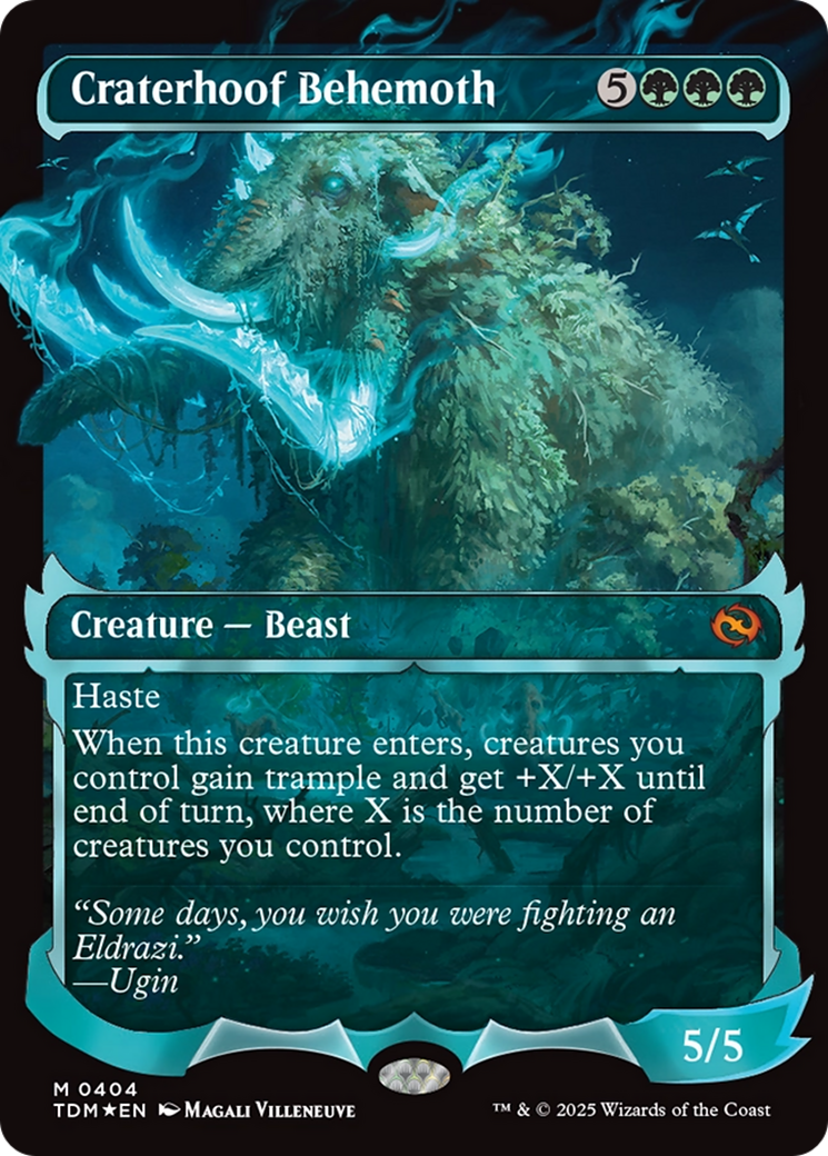 Craterhoof Behemoth (Showcase) [Tarkir: Dragonstorm] | Anubis Games and Hobby