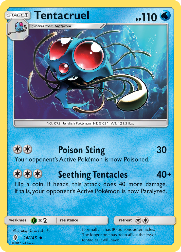 Tentacruel (24/145) [Sun & Moon: Guardians Rising] | Anubis Games and Hobby