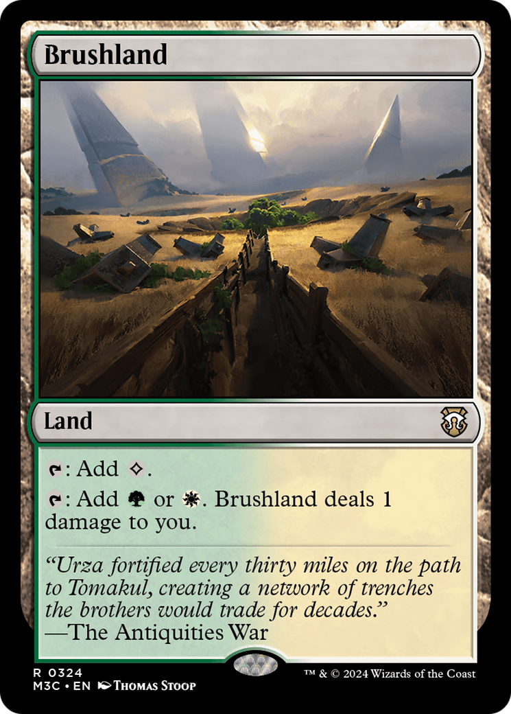 Brushland (Ripple Foil) [Modern Horizons 3 Commander] | Anubis Games and Hobby