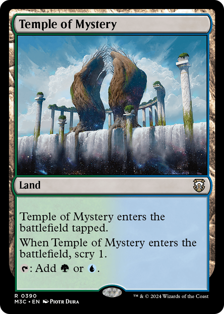 Temple of Mystery (Ripple Foil) [Modern Horizons 3 Commander] | Anubis Games and Hobby