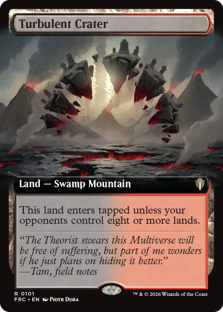 Turbulent Crater (Extended Art) [Reality Fracture Commander] | Anubis Games and Hobby