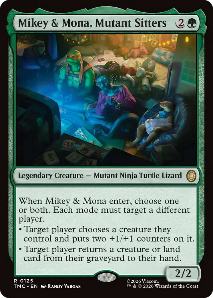 Mikey & Mona, Mutant Sitters [Teenage Mutant Ninja Turtles Commander] | Anubis Games and Hobby