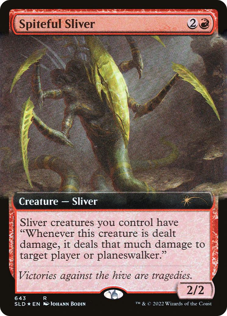 Spiteful Sliver (Extended Art) [Secret Lair Drop Promos] | Anubis Games and Hobby