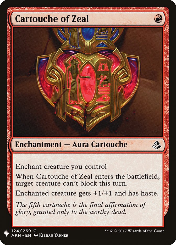 Cartouche of Zeal [Mystery Booster] | Anubis Games and Hobby