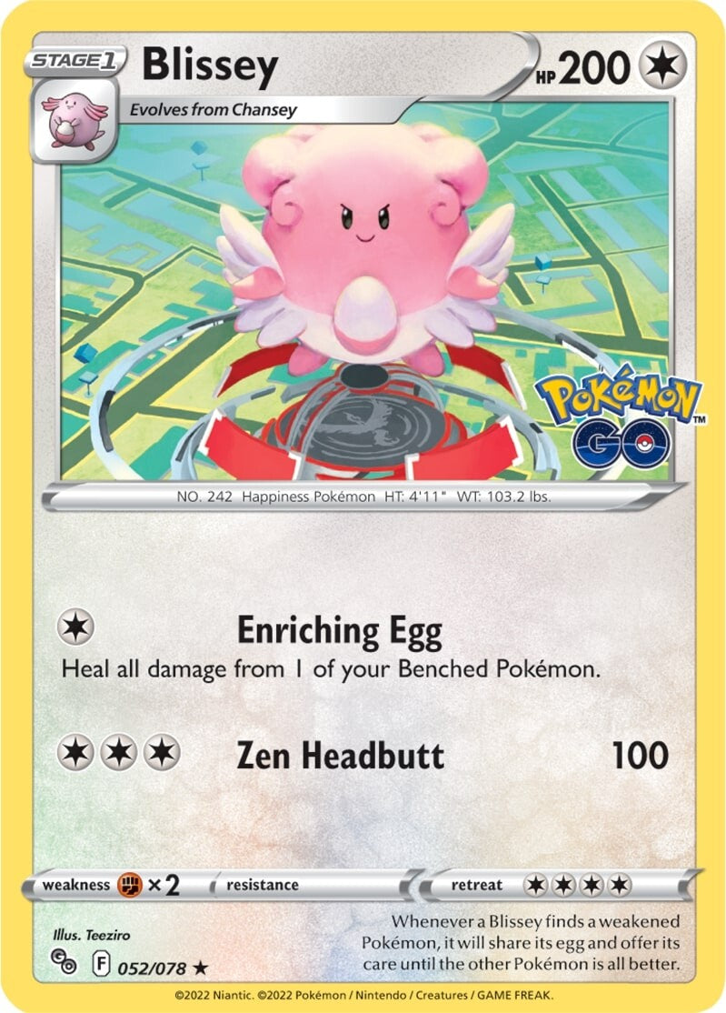 Blissey (052/078) [Pokémon GO] | Anubis Games and Hobby