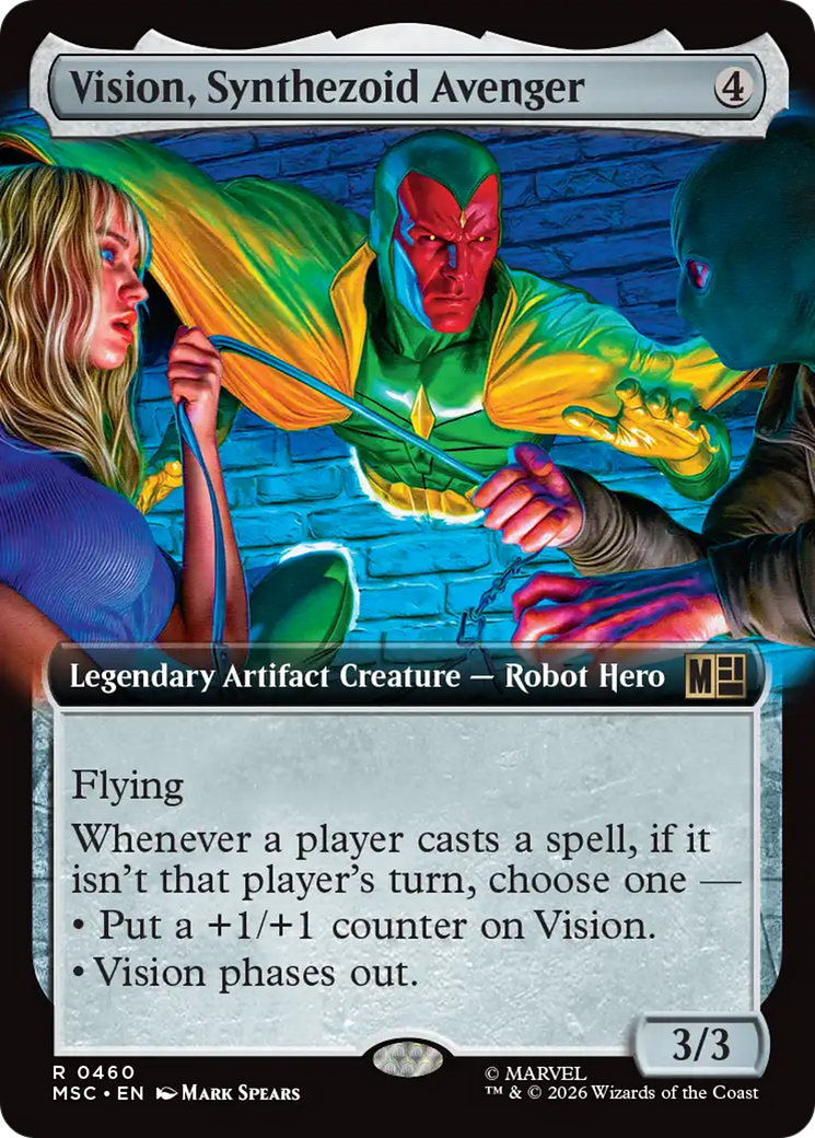 Vision, Synthezoid Avenger (Extended Art) [Marvel Super Heroes Commander] | Anubis Games and Hobby
