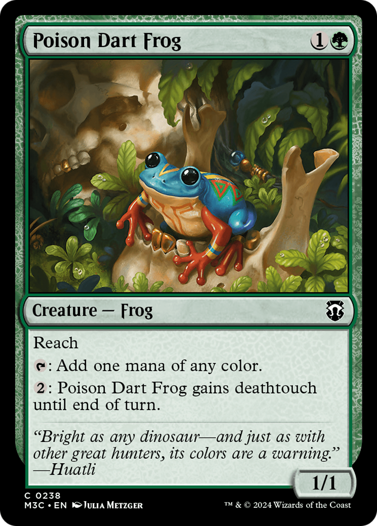 Poison Dart Frog (Ripple Foil) [Modern Horizons 3 Commander] | Anubis Games and Hobby