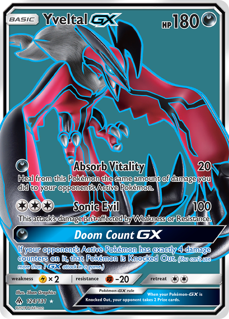 Yveltal GX (124/131) [Sun & Moon: Forbidden Light] | Anubis Games and Hobby