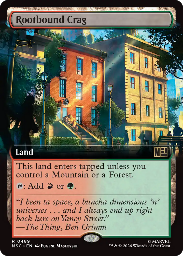 Rootbound Crag (Extended Art) [Marvel Super Heroes Commander] | Anubis Games and Hobby