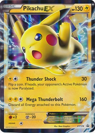 Pikachu EX (XY174) (Jumbo Card) [XY: Black Star Promos] | Anubis Games and Hobby