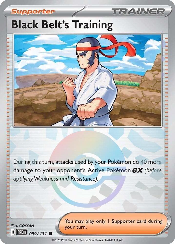 Black Belt's Training (099/131) (Poke Ball Pattern) [Scarlet & Violet: Prismatic Evolutions] | Anubis Games and Hobby