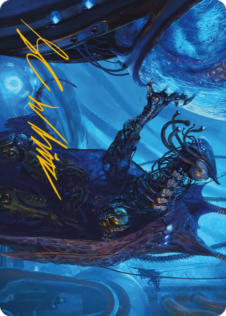 Atmosphere Surgeon Art Card (Gold-Stamped Signature) [Phyrexia: All Will Be One Art Series] | Anubis Games and Hobby
