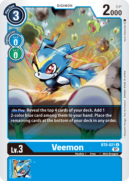 Veemon [BT8-021] [New Awakening] | Anubis Games and Hobby