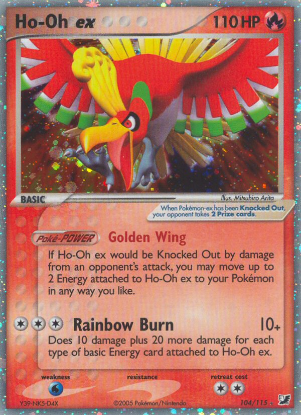 Ho-Oh ex (104/115) [EX: Unseen Forces] | Anubis Games and Hobby