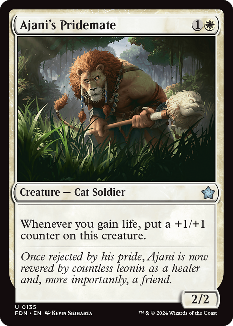 Ajani's Pridemate [Foundations] | Anubis Games and Hobby