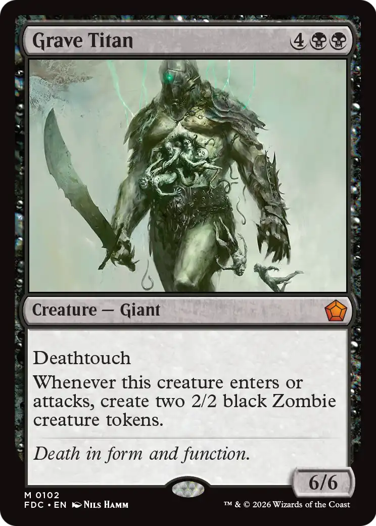 Grave Titan [Foundations Commander] | Anubis Games and Hobby