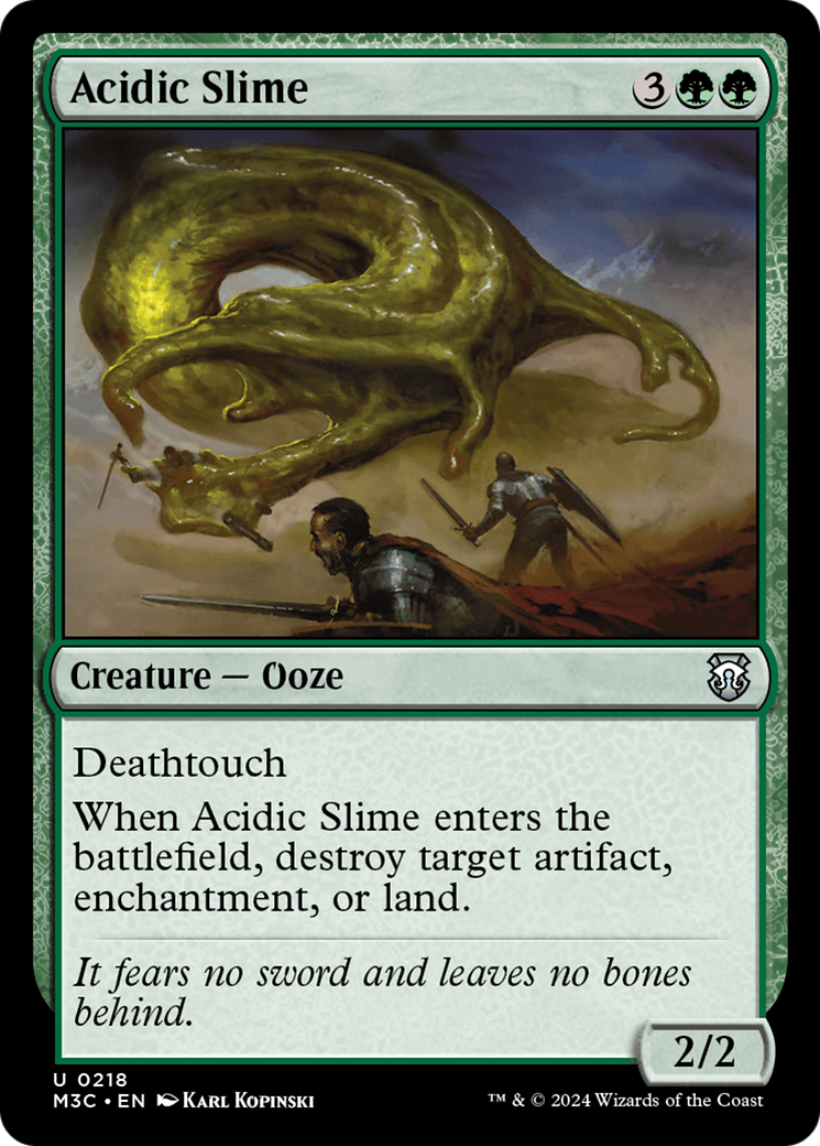 Acidic Slime (Ripple Foil) [Modern Horizons 3 Commander] | Anubis Games and Hobby