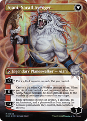 Ajani, Nacatl Pariah // Ajani, Nacatl Avenger (Borderless) (Textured Foil) [Modern Horizons 3] | Anubis Games and Hobby