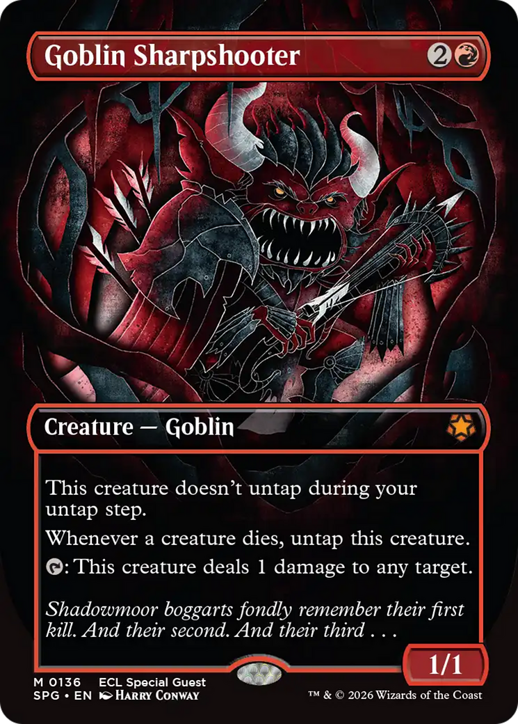 Goblin Sharpshooter (Borderless) [Lorwyn Eclipsed Special Guests] | Anubis Games and Hobby